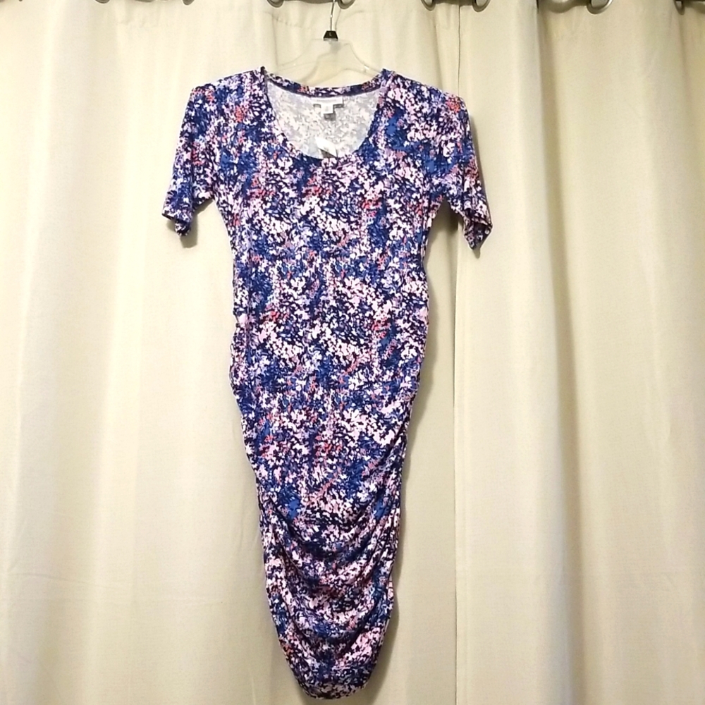 NWT Motherhood maternity Jersey knit form fitting dress size medium